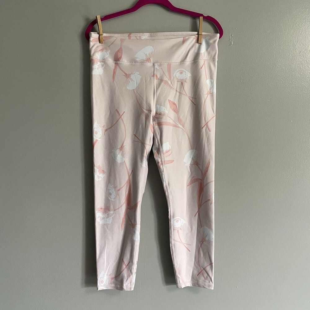Fabletics Women’s Leggings XL Pink Flowers Floral
